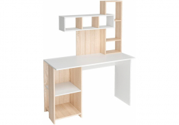 Компьютерный стол Эфес дуб сонома / белый (50x155)