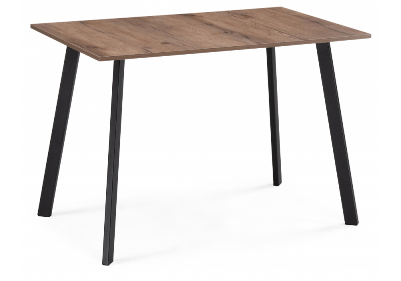 Стол деревянный Ремли 110х67х76 дуб галифакс табак / черный (67x76). 