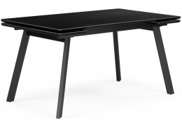 Керамический стол Норман 120(180)х80 shakespeare black / черный (80x75)