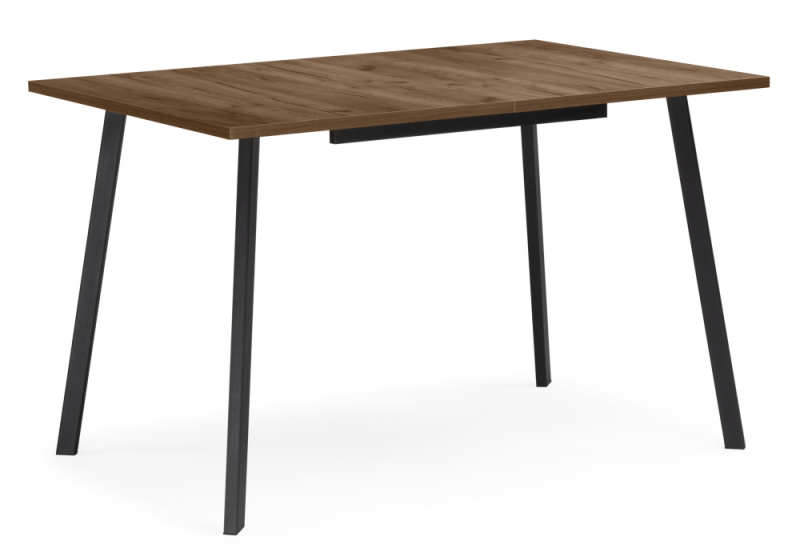 Стол деревянный Кортни 117 (157) x 77 дуб крафт табачный / черный матовый (77x75). 