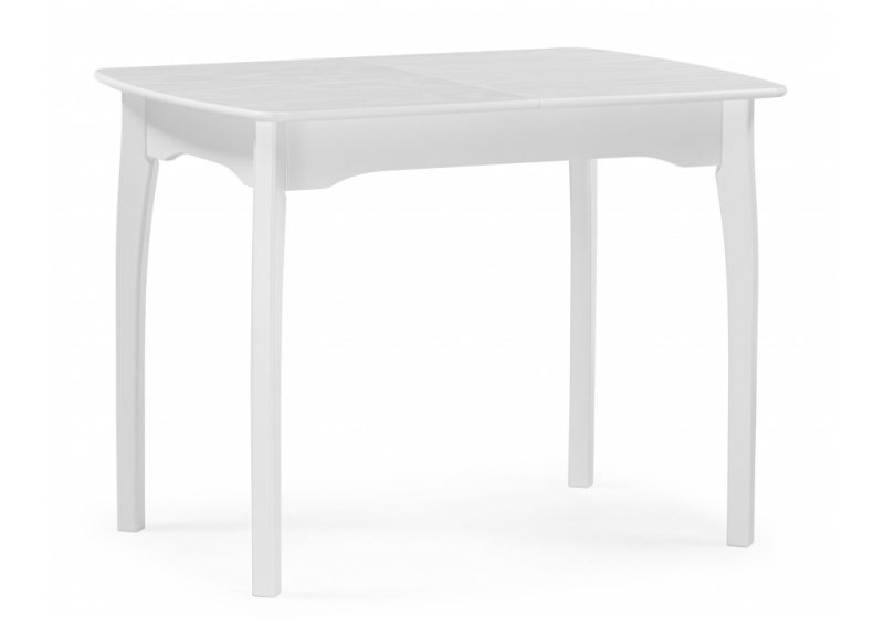 Стол деревянный Терзот прямоугольный 100(130)х70х76 белый (70x76). 