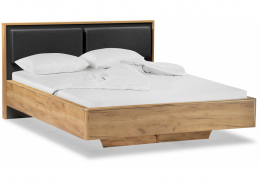 Кровать Клауд 140х200 парящая дуб крафт золотой / антрацит (157,4x)