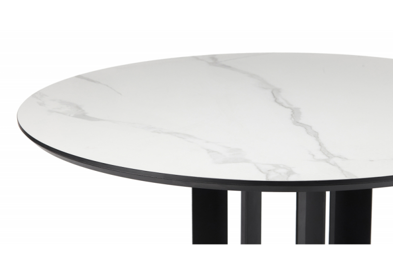 Керамический стол Шелдон 110 patagonoa bianco repose / черный (110x75)