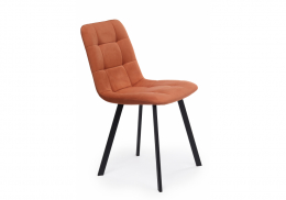 Стул на металлокаркасе Чилли терракотовый / черный (44x50x87,5)
