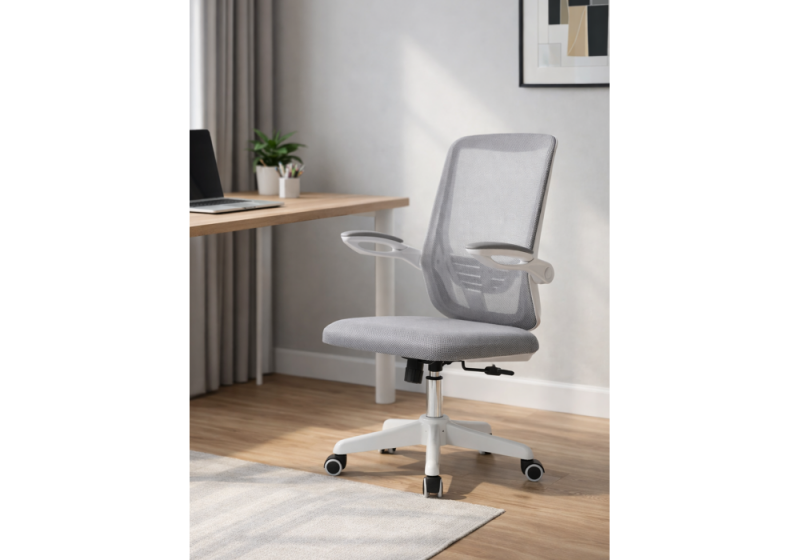 Компьютерное кресло Salem gray / white (60x65x97)