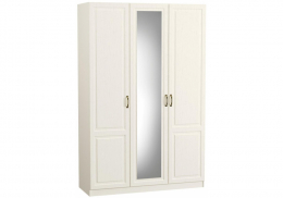 Шкаф Ливерпуль белый / ясень ваниль (150x54,1x220,3)