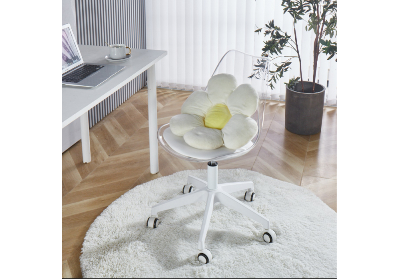 Офисное кресло Kolin с подушкой clear / white (46x64x86)