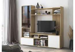 Готовые гостиные Брия сонома / белый (180x43x170)